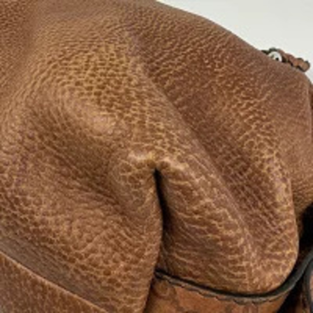 Gucci leather handbag brown ssima - Picture 3 of 7